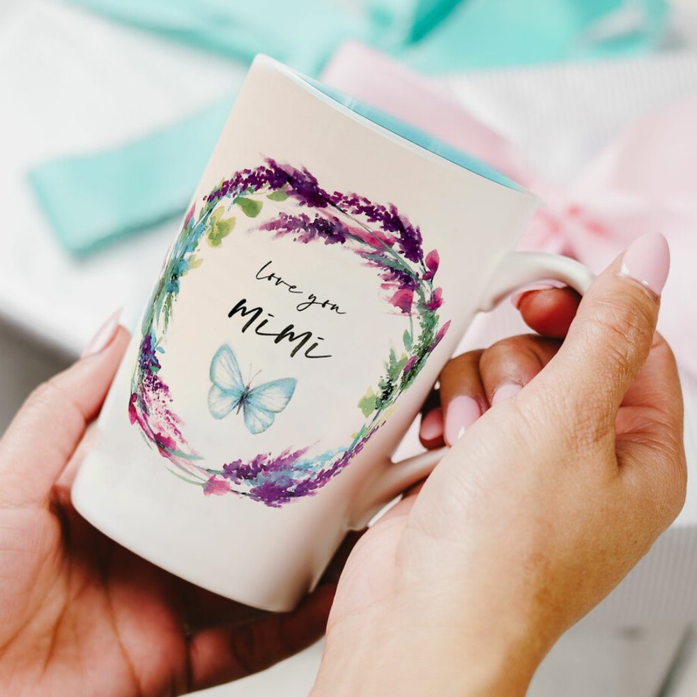 Coffee Mug for your Mimi - watercolor floral art by Amylee Weeks